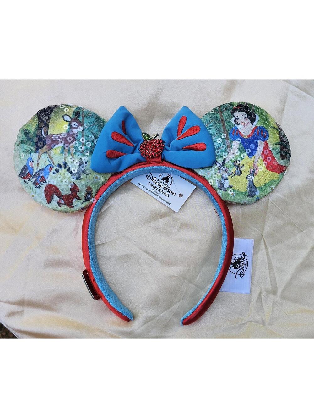 Disney Parks Snow White and friends Bow Minnie Ears Mickey Mouse Headband